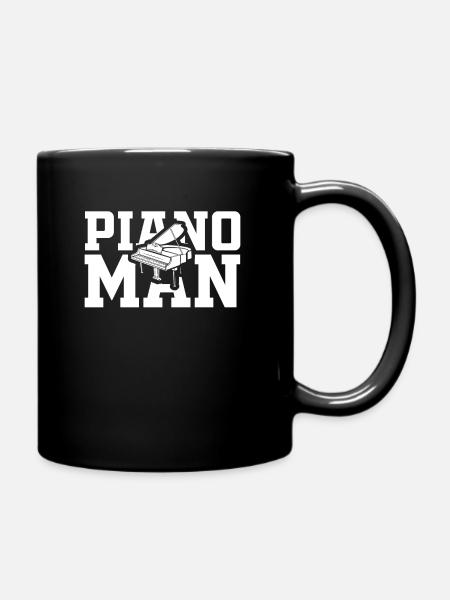 Piano Man - Musik Musiker - Tasse einfarbig - Schwarz