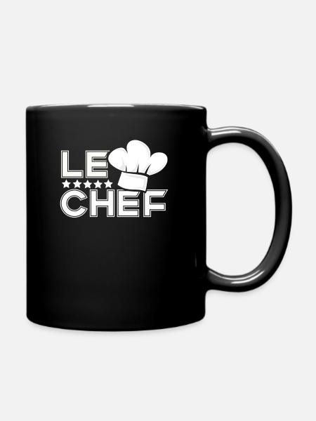 Koch - Le Chef - Tasse einfarbig - Schwarz