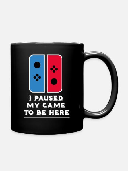Gamer Console Switch Play Game Video Game Idea - Full Colour Mug - black