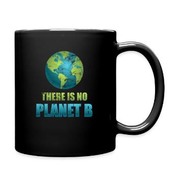 Klimaschutz Natur Umwelt Umweltverschmutzung - Tasse einfarbig - Schwarz - Rechts