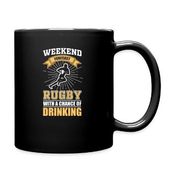 Rugby Freizeit - Tasse einfarbig - Schwarz - Rechts