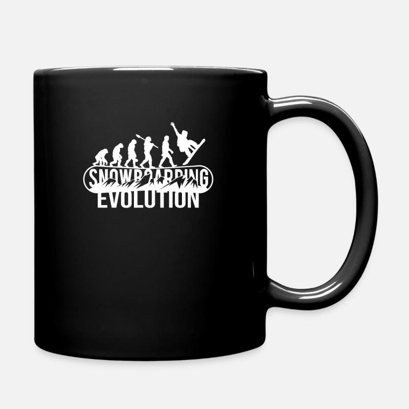 Snowboard - Evolution du snowboard - Mug uni - noir