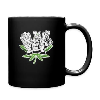 420 plantes de chanvre - Mug uni - noir - Droite