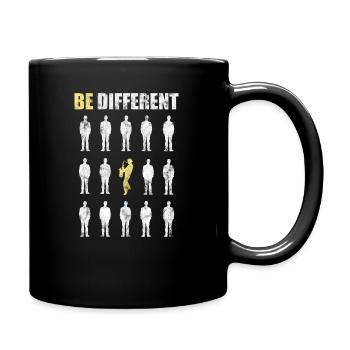 Saxophone be different - Tasse einfarbig - Schwarz - Rechts