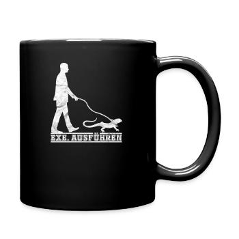 EXE ausführen - Tasse einfarbig - Schwarz - Rechts