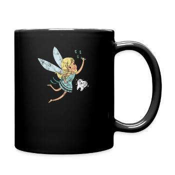 Fée des dents et pluie d'argent - Mug uni - noir - Droite