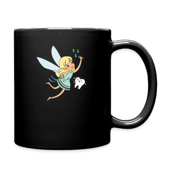 Funny tooth fairy tooth fairy gift - Full Colour Mug - black - Right