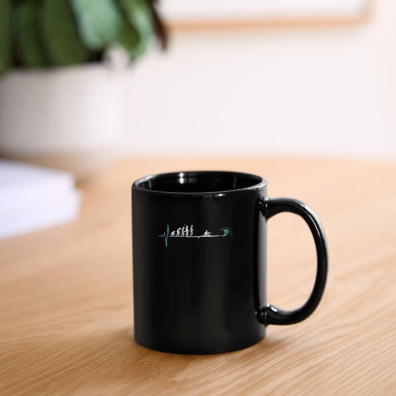 Rudern Evolution eines Ruderer Tasse einfarbig