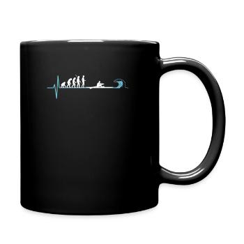 Rowing evolution - Full Colour Mug - black - Right