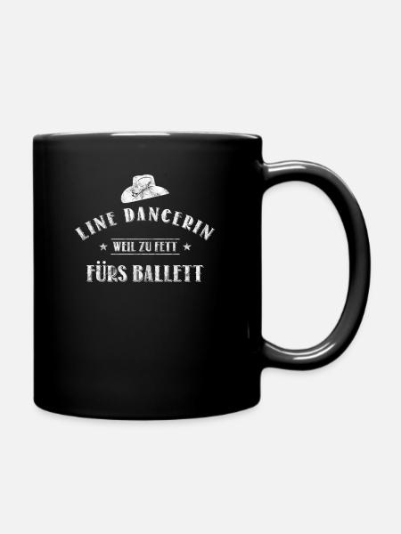 Linedance Line Dance Line Dancerin - Tasse einfarbig - Schwarz