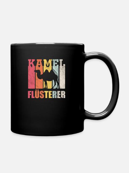 Kamel Flüsterer - Tasse einfarbig - Schwarz