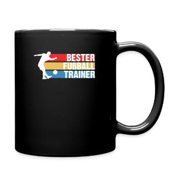 Bester Fußball Trainer - Tasse einfarbig - Schwarz - Rechts
