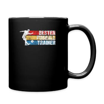 Fußballtrainer - Tasse einfarbig - Schwarz - Rechts