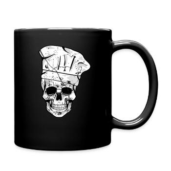 Chapeau de chef crâne Griller Hobby Chef Chefkoc - Mug uni - noir - Droite