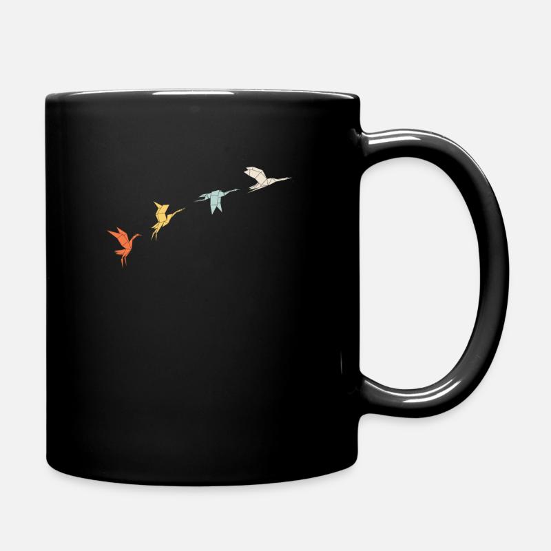 Origami Bastler Basteln Outfit - Tasse einfarbig - Schwarz