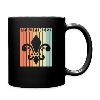 Pfadfinder Symbol Scout Geschenkidee - Tasse einfarbig - Schwarz - Rechts