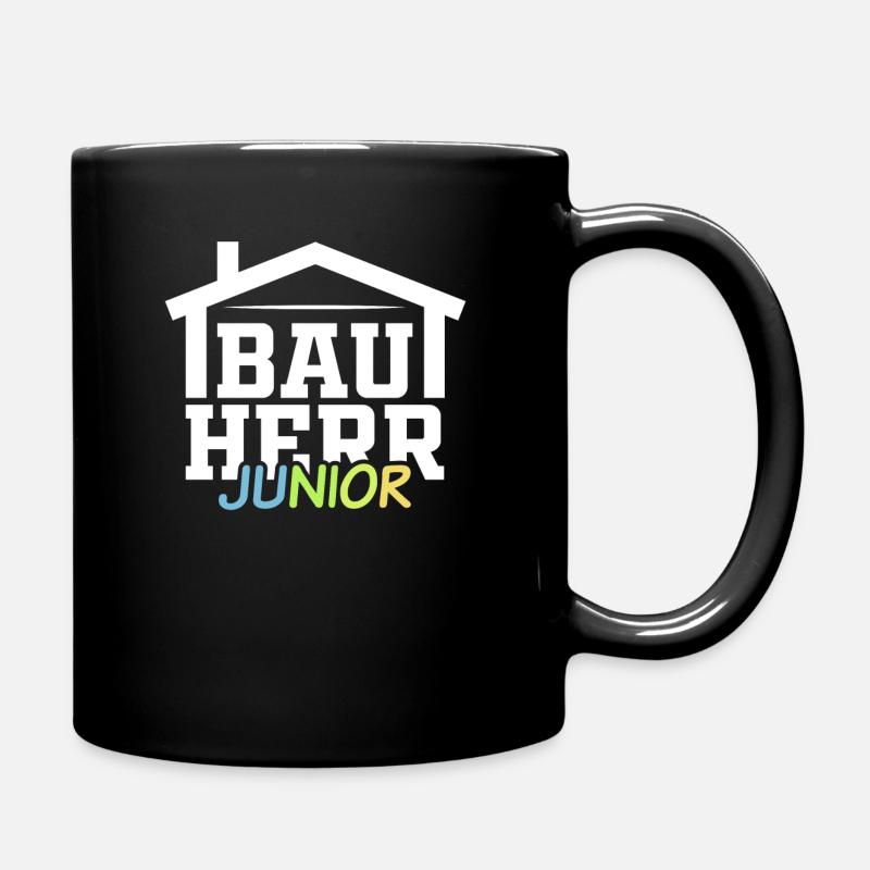 Bauherr Junior Kind Kinder Sohn Geschenk - Tasse einfarbig - Schwarz