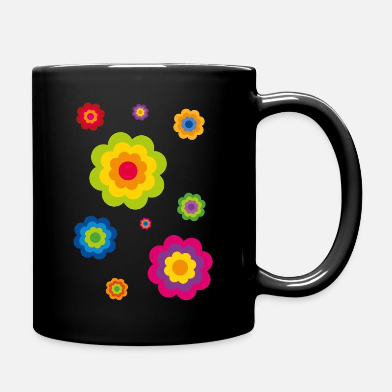 limited edition 09 flower power - Tasse einfarbig - Schwarz