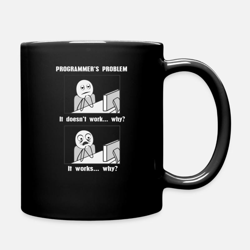 Computer Scientist Computer Nerd Software Coder - Full Colour Mug - black