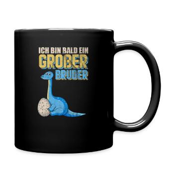 Bruder Sohn Kind Kinder Geschenk - Tasse einfarbig - Schwarz - Rechts