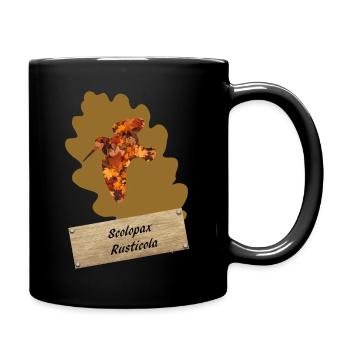 OBV - Scolopax Rusticola # 11 Tarnmundstück - Tasse einfarbig - Schwarz - Rechts