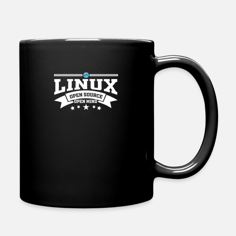 Linux Software Betriebssystem Informatik - Tasse einfarbig - Schwarz