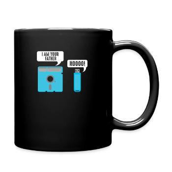 Funny programmer & nerd quote - Full Colour Mug - black - Right