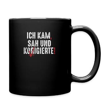 Lehrer Deutsch Grammatik Schule - Tasse einfarbig - Schwarz - Rechts