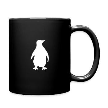 Cadeau animal doux mignon pingouin - Mug uni - noir - Droite