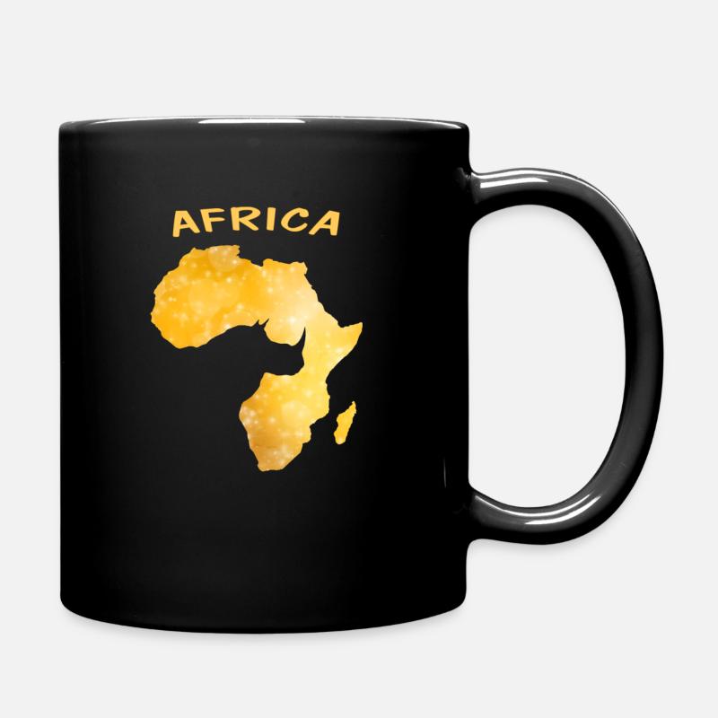 Afrique Gold Afrique - Mug uni - noir