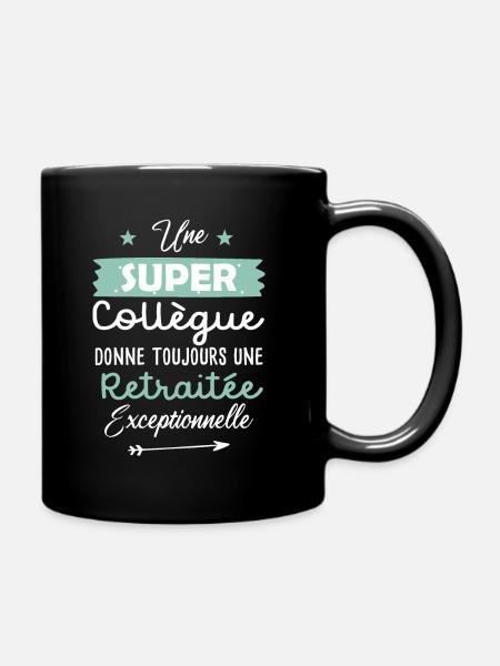 Collègue cadeau drôle future retraitée retraite - Mug uni - noir