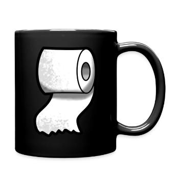 Rôle du papier toilette - Mug uni - noir - Droite