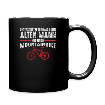 Old Man Mountain Bike | Mountain bike MTB - Full Colour Mug - black - Right
