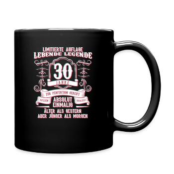 30 anniversaire drôle idée de cadeau - Mug uni - noir - Droite