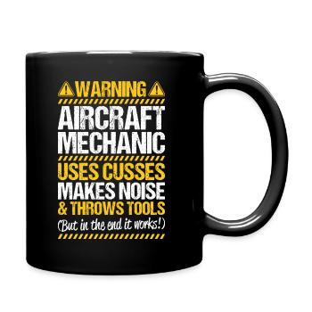Mécanicien d’avions Aircraft Mechanic - Mug uni - noir - Droite