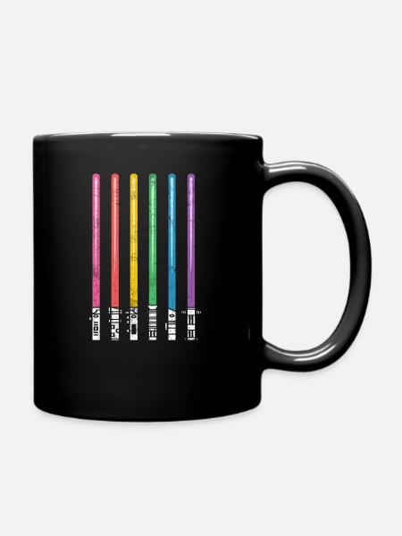 Pride Regenbogen CSD LGBT - Tasse einfarbig - Schwarz