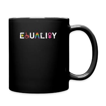 Pride CSD LGBT Equality Rainbow Geschenk - Tasse einfarbig - Schwarz - Rechts