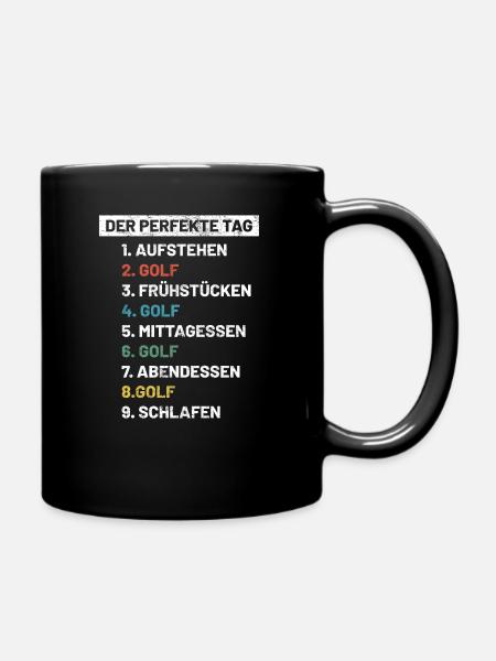 Golf | Golfer Golf Spruch Geschenkidee - Tasse einfarbig - Schwarz