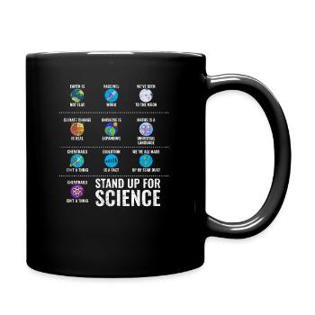 Klimawandel - Tasse einfarbig - Schwarz - Rechts