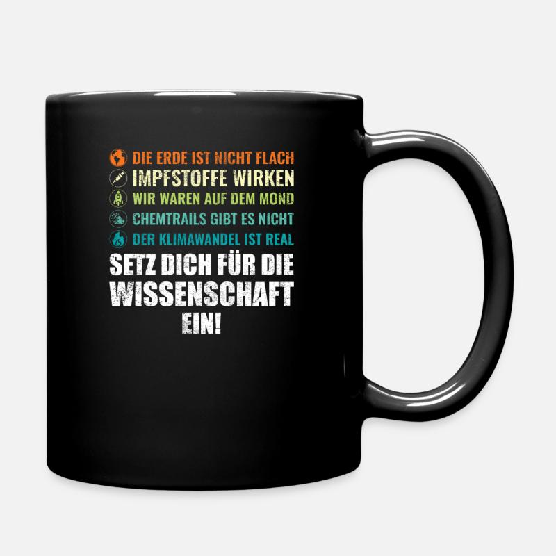 Klimawandel Wissenschaft Umweltschutz Klima - Tasse einfarbig - Schwarz