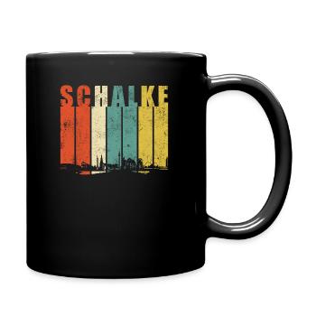 Gelsenkirchen Schalke Ruhrpott Ruhrgebiet Retro - Tasse einfarbig - Schwarz - Rechts