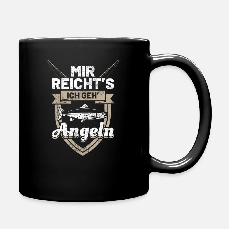 Angler - Tasse einfarbig - Schwarz