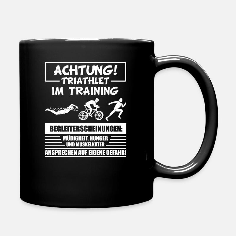 Triathlon - Tasse einfarbig - Schwarz