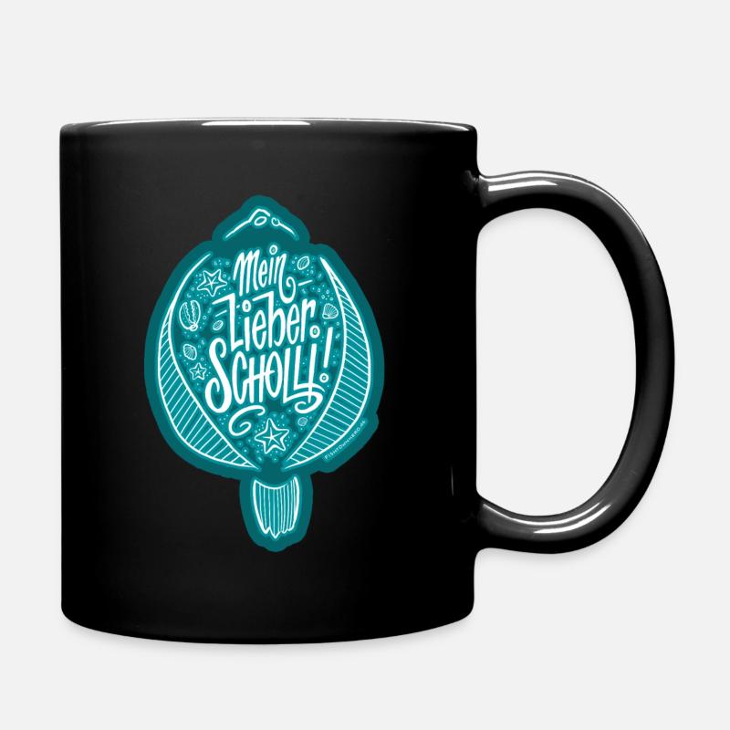 Mein lieber Scholli - Tasse einfarbig - Schwarz