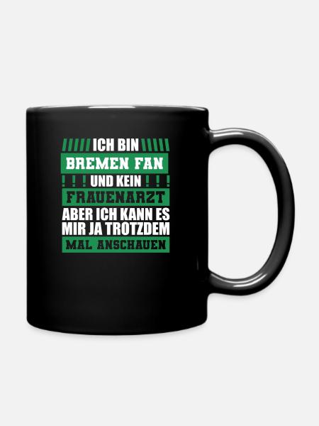 Bremen Fan Norddeutsch Fußball Stadion Shirt - Tasse einfarbig - Schwarz
