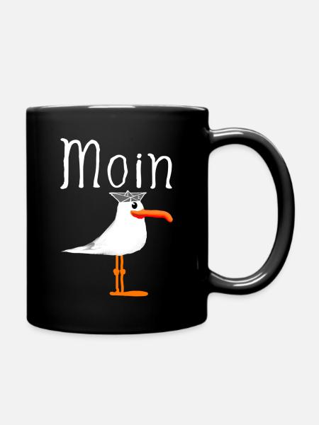 moin - Tasse einfarbig - Schwarz