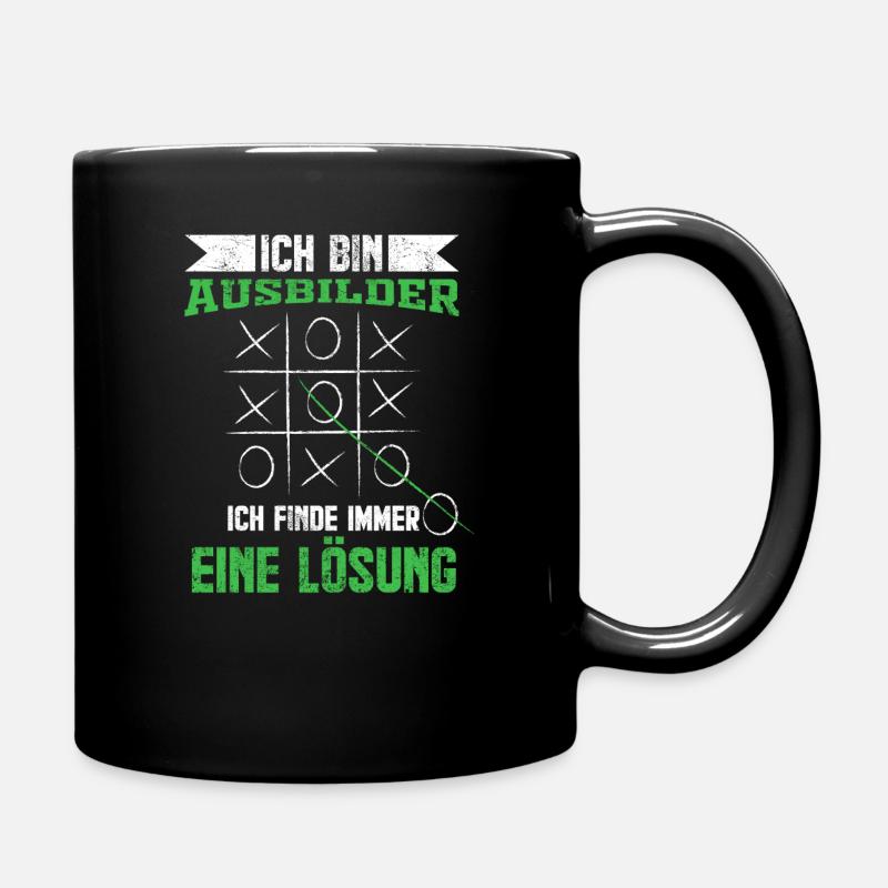 Ausbilder | Lustige Sprüche Job Abschluss Geschenk - Tasse einfarbig - Schwarz