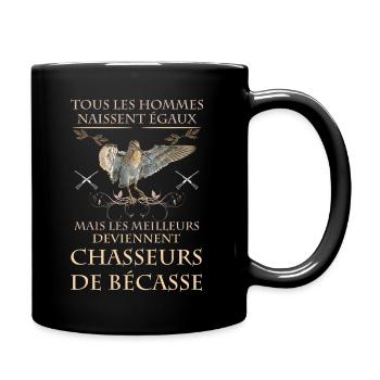 Bécasse bécassier et citation - Mug uni - noir - Droite