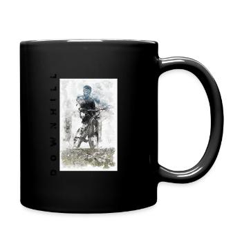 DOWNHILL - Full Colour Mug - black - Right