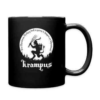 Krampus Christmas funny phrase christmas - Full Colour Mug - black - Right